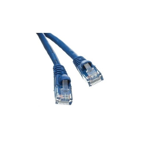 Cable Wholesale Cat6a Blue Copper Ethernet Patch Cable, 10 Gigabit, Snagless/Molded Boot, POE Compliant, 500 13X6-06115